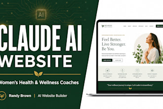 build your women health and wellness coach website using claude ai