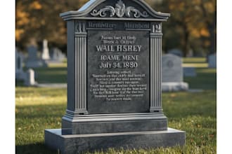 3d grave design, headstone, tombstone memorial monument gravestone engraving
