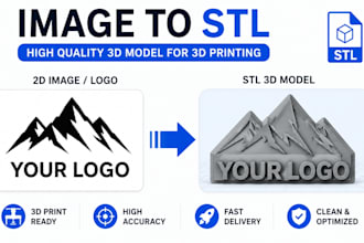 convert png, jpg or svg to stl 3d model