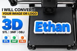 convert your image or logo to 3d stl 3mf obj