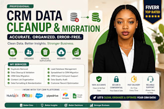 clean, organize and migrate your CRM data with accuracy and zero duplicates