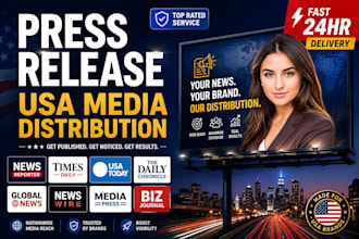 do USA press release writing and distribution to top news