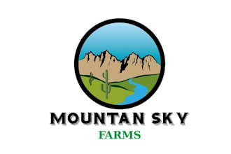 design urban farm looking organic logo
