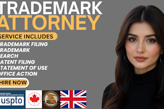 be your US licensed attorney for trademark registration and patent filing