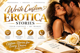 write custom erotica, erotic story, romance story, erotic writing, dark romance