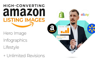 design walmart and amazon listing images