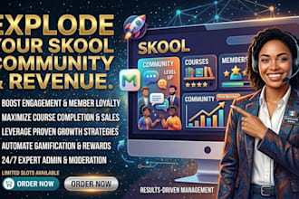 design and customize your skool community branding, setup, skool course creation