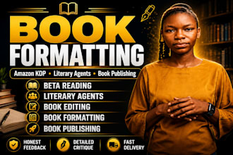 beta read your book for amazon KDP, literary agents, book formatting