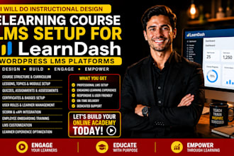 do instructional design elearning course lms setup for learndash wordpress lms