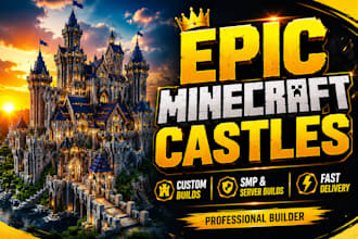 be your professional minecraft builder for castles, maps and custom structures