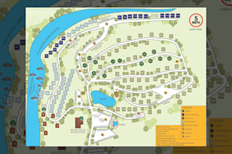 create clickable interactive rv park map, site plan, plat map, campground map