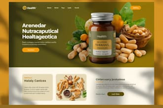 design nutraceutical store peptide website supplement website sarms shopify