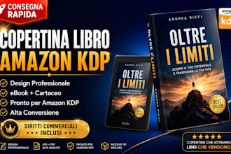 progetta la copertina dell ebook che promuovera il tuo libro su amazon