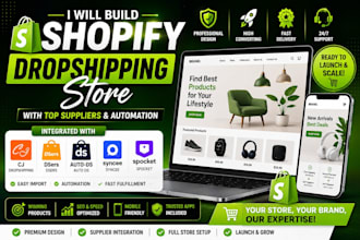 build shopify dropshipping store via cj dropshipping dsers autods syncee spocket