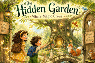 design children story book illustration, children books, and picture books