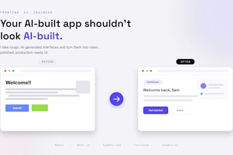 redesign your ai generated app into a polished UI
