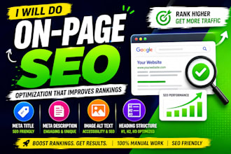 do on page SEO, meta title, meta description and image alt text