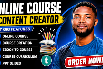 create online course content, and elearning course curriculum