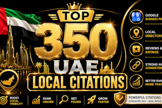 create top 350 uae local citations