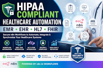 build hipaa compliant n8n healthcare automation emr ehr hl7 fhir integration