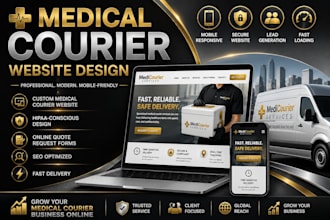 medical courier courier website logistics website
