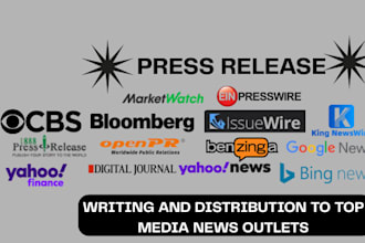 do SEO press release distribution with backlinks