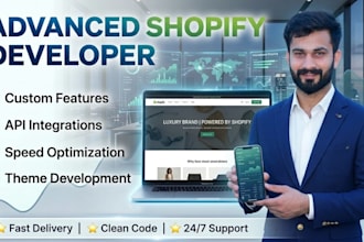 do shopify customization, API integration and speed optimization