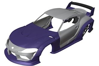 revamp realistic 3d car model, 3d rc car, kits body, bumper, fenders, car render