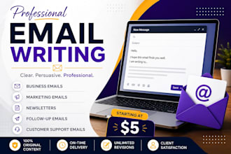 write professional email copy for your business