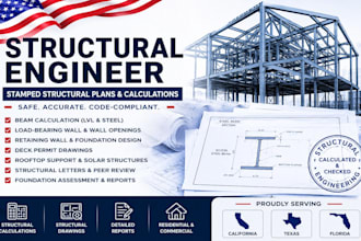 beam sizing, wall openings, decks, retaining walls, solar hvac support