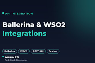 build a ballerina integration or wso2 connector for your API