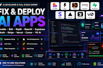 fix deploy lovable bolt replit base44 supabase auth stripe vercel cursor v0 ai