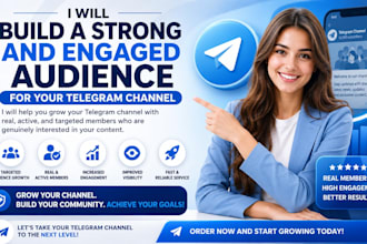 build a strong engage audience for your telegram channel