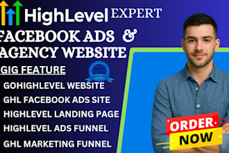 create gohighlevel facebook ads agency website highlevel funnel ghl CRM
