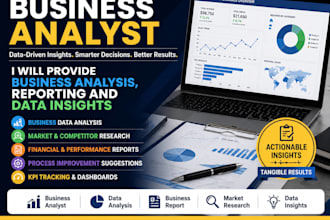 professional business analysis, reporting and data insights