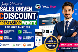 design professional sales driven cdiscount pretashop website for your business