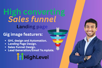 make gohighlevel landing page, ghl website design, email template