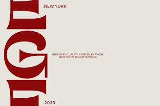 design a premium minimalist typographic logo for your brand