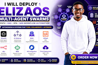 deploy elizaos multi agent swarms uipath rag rpa n8n workflow automation