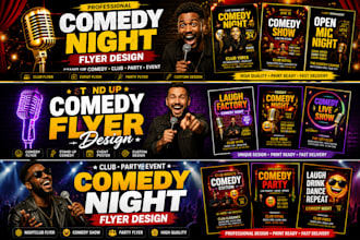 design comedy flyer stand up comedy club flyer and event poster