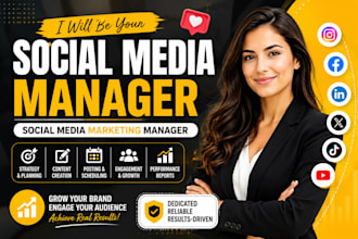 be your social media manager social media marketing