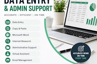 do professional data entry and administrative support