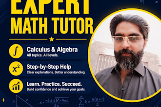 be your expert calculus and algebra math tutor