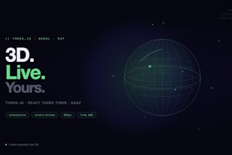 add an interactive 3d element to your website with threejs