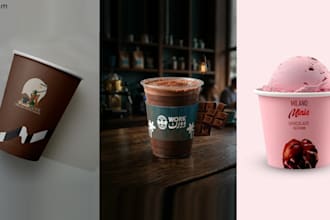 do unique paper coffee cup, paper cup, ice cream cups design
