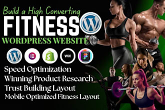 design a modern fitness website for gym, trainer, coach website, yoga website