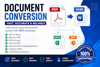do professional document conversion