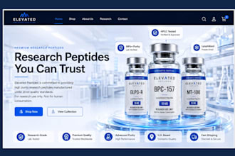 build fda compliant peptide website research website cbd peptide website