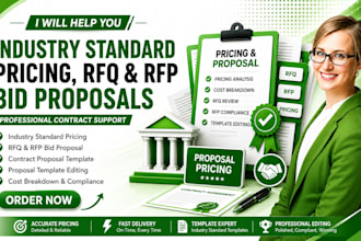 industry standard price, rfq, rfp bid proposal, contract proposal template edit