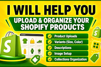 upload and list products on shopify